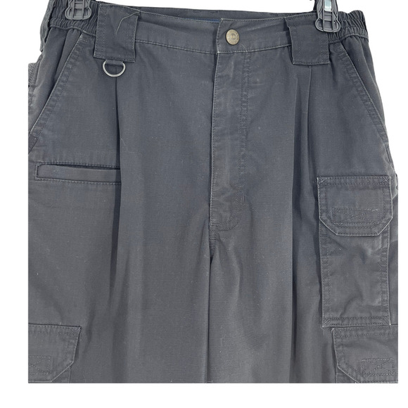5.11 Tactical Mens Straight Utility Cargo Pants High Rise Size 32X30 Black - Picture 2 of 9